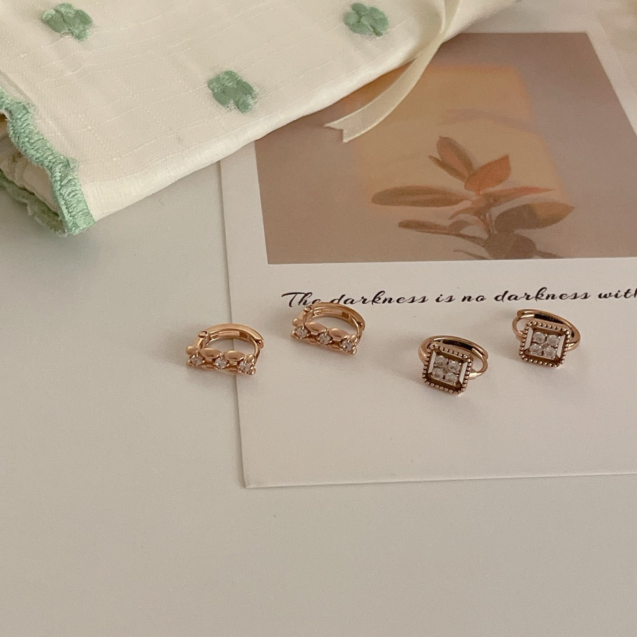 Stick Huggie Earrings