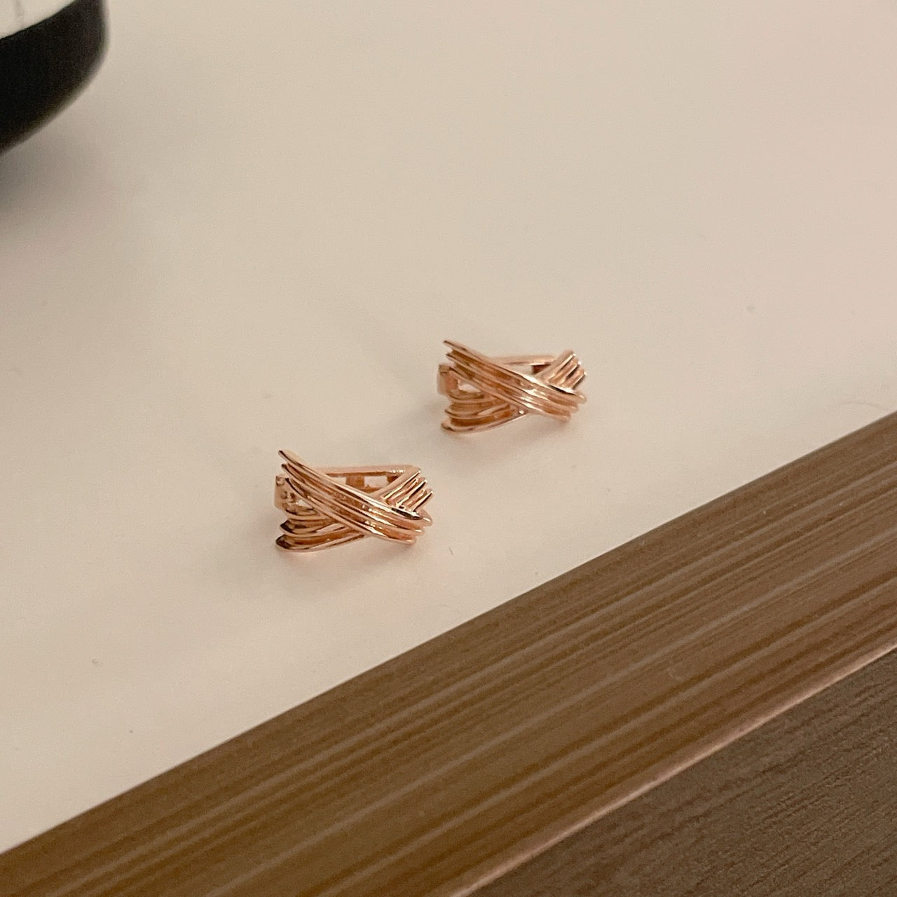 X Hoop Earrings