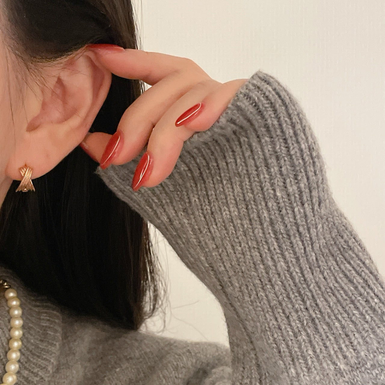 X Hoop Earrings
