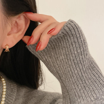 X Hoop Earrings