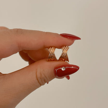 X Hoop Earrings