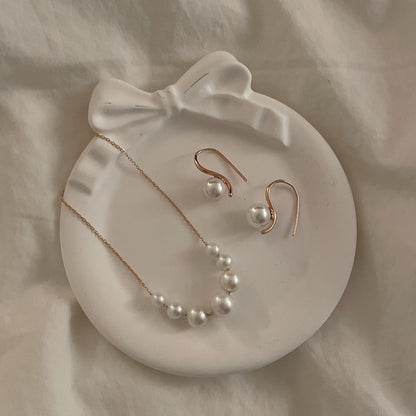 Pearl Fish Hook Earrings