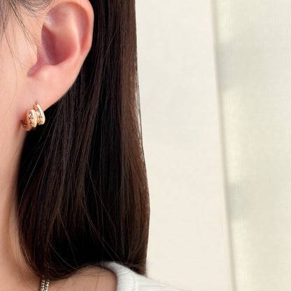 Double Line Earrings