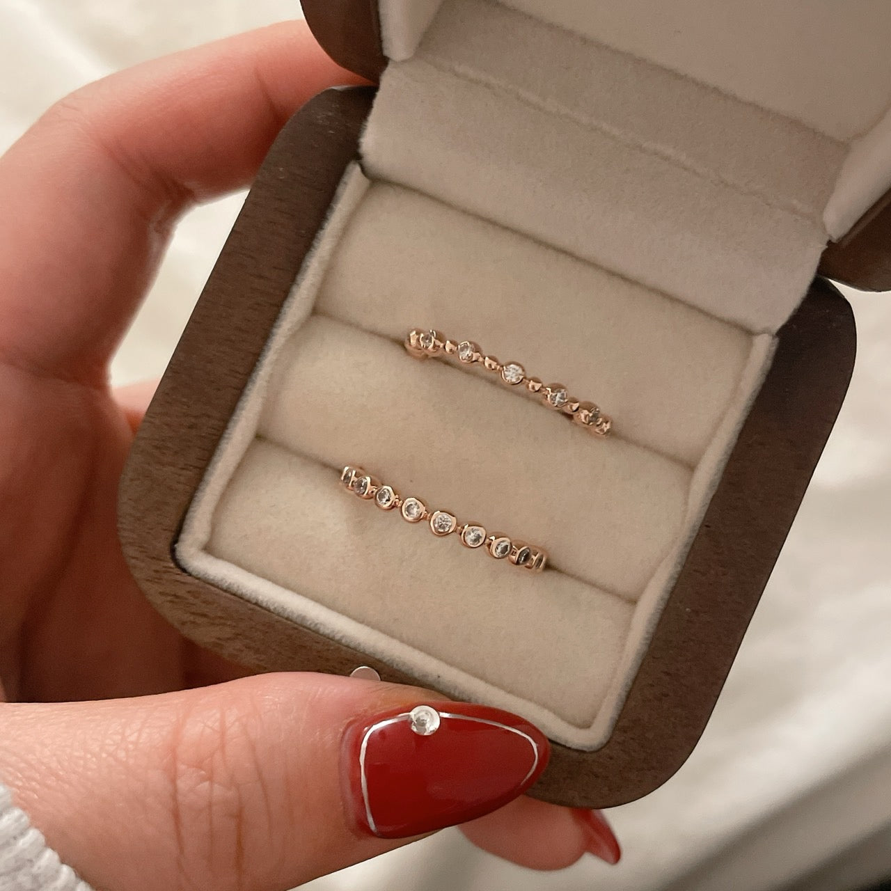 Beaded CZ Ring