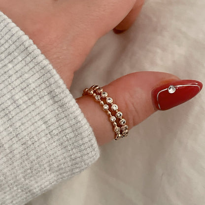 Beaded CZ Ring