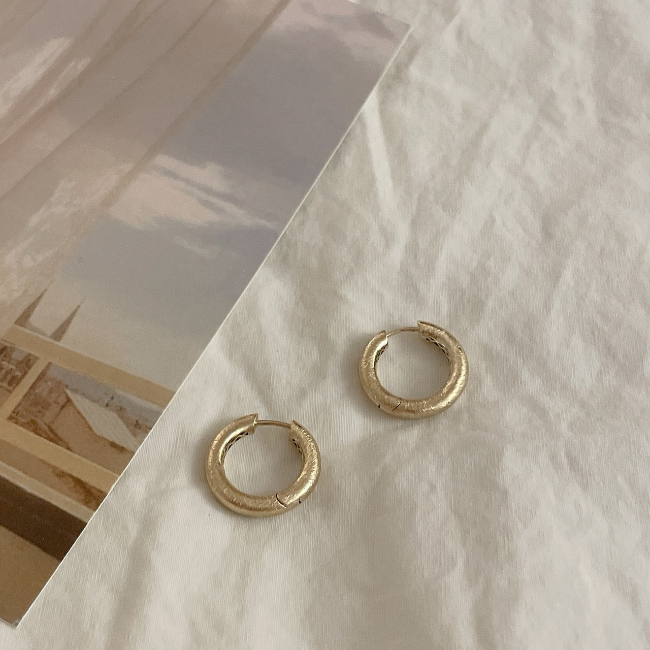 Textured Hoop Earrings