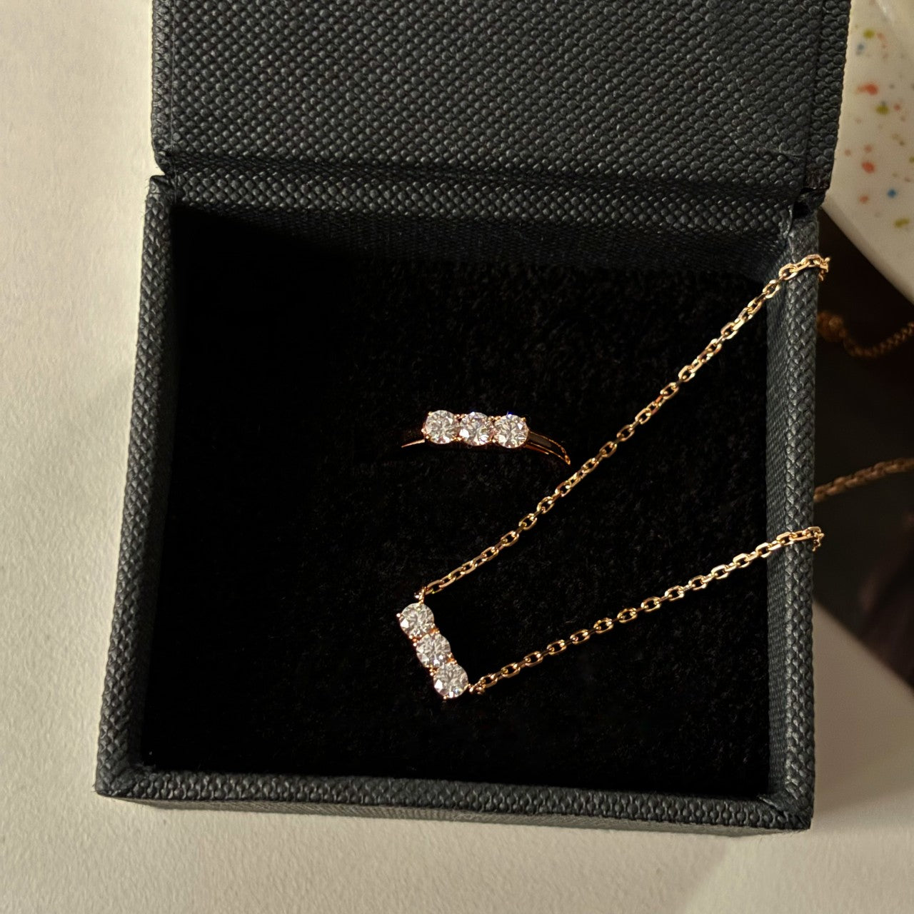 Three Stone Necklace