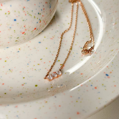 Three Stone Necklace