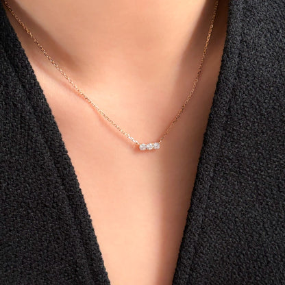 Three Stone Necklace