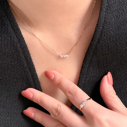 Three Stone Necklace