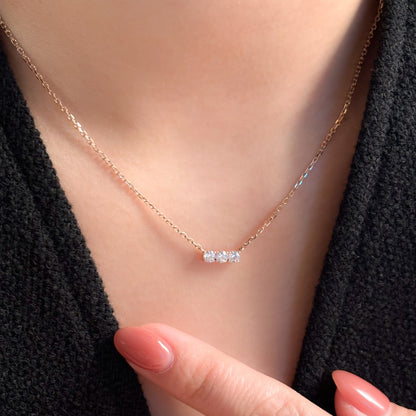Three Stone Necklace