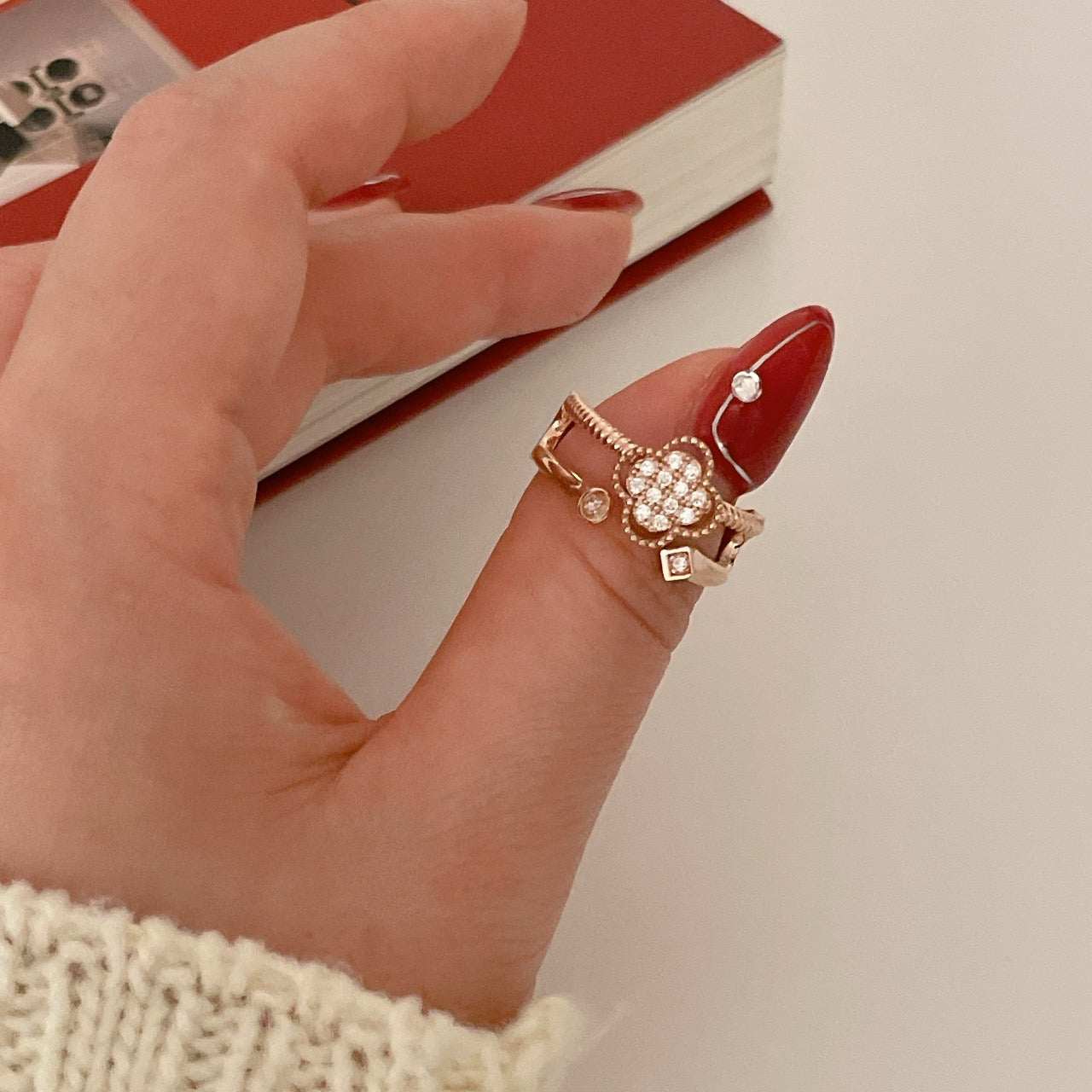 Clover Open Ring