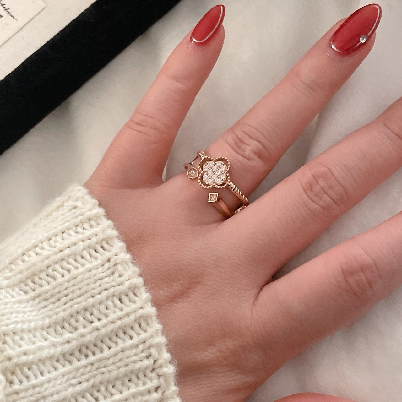 Clover Open Ring
