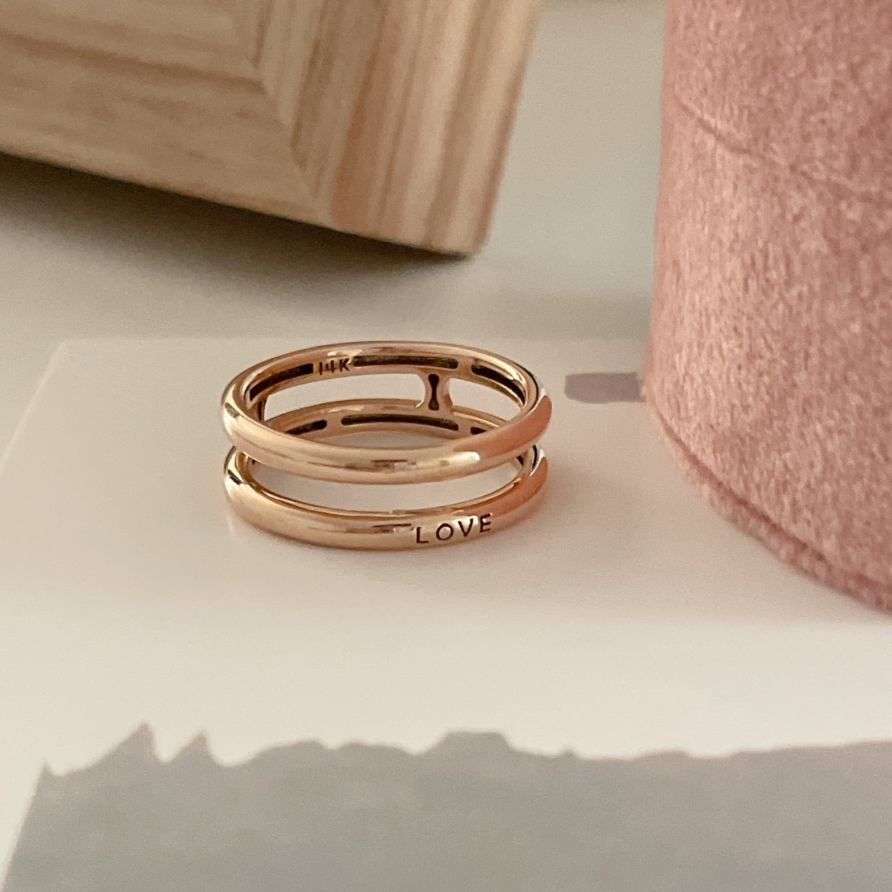 Engraved Love Ring