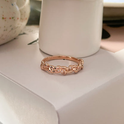 Braided Gold Band Ring