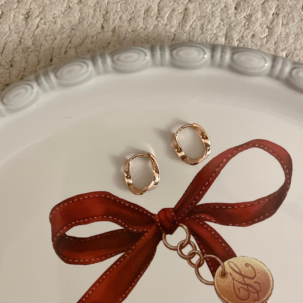 Wavy Hoop Earrings
