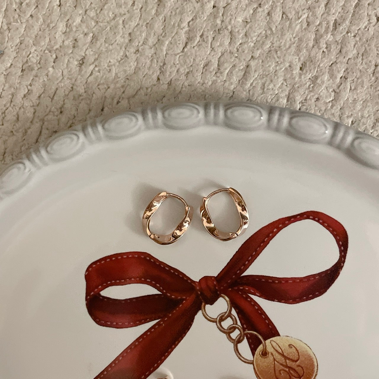 Wavy Hoop Earrings