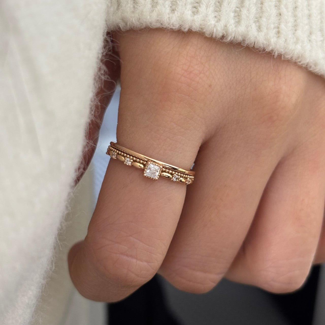 Milgrain Ring