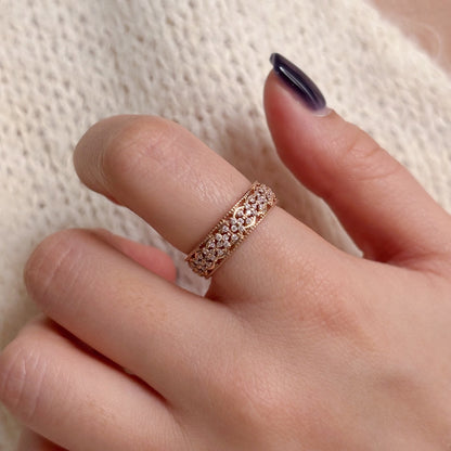 Flower Band Ring