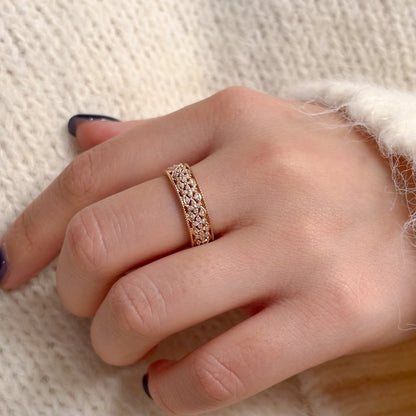 Flower Band Ring