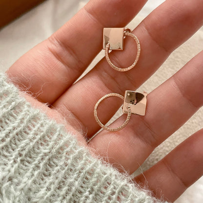 Rhombus Dangle Earrings