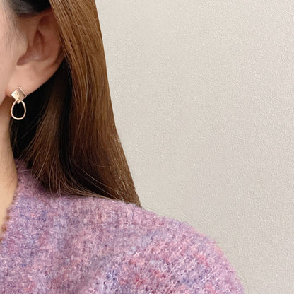 Rhombus Dangle Earrings