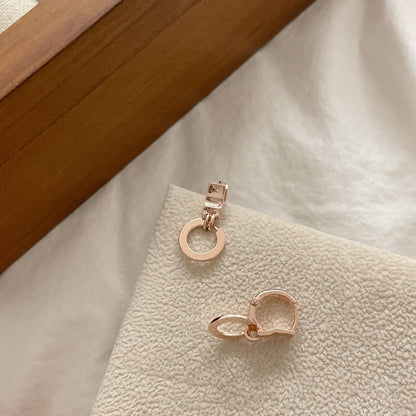 Open Circle Drop Earrings