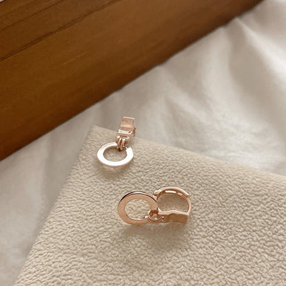 Open Circle Drop Earrings