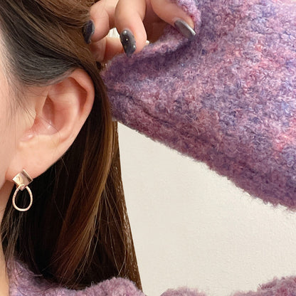 Rhombus Dangle Earrings