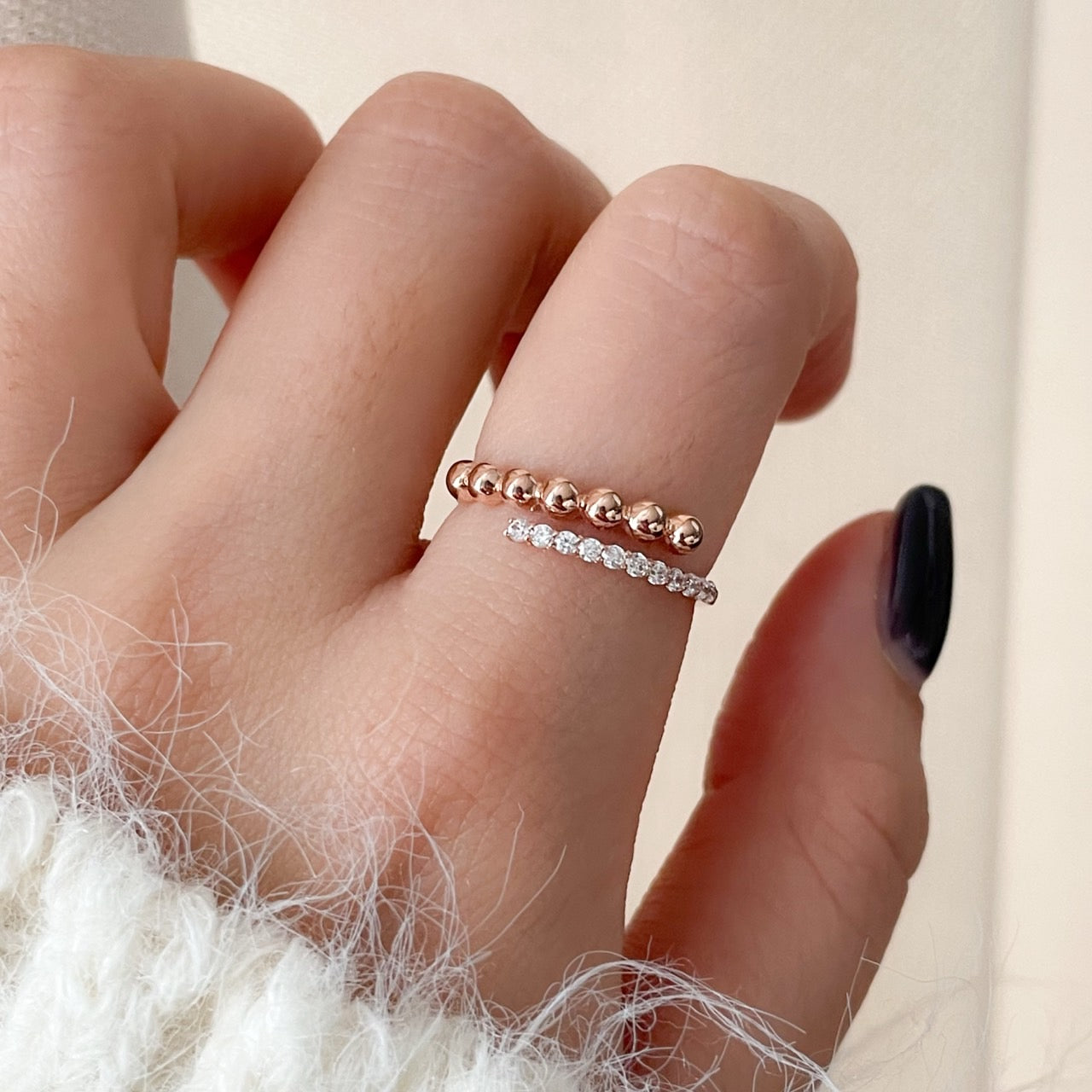Bead Open Ring