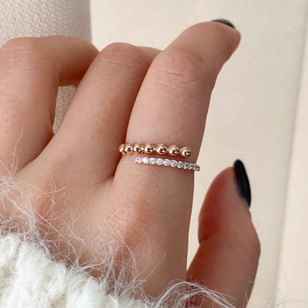 Bead Open Ring