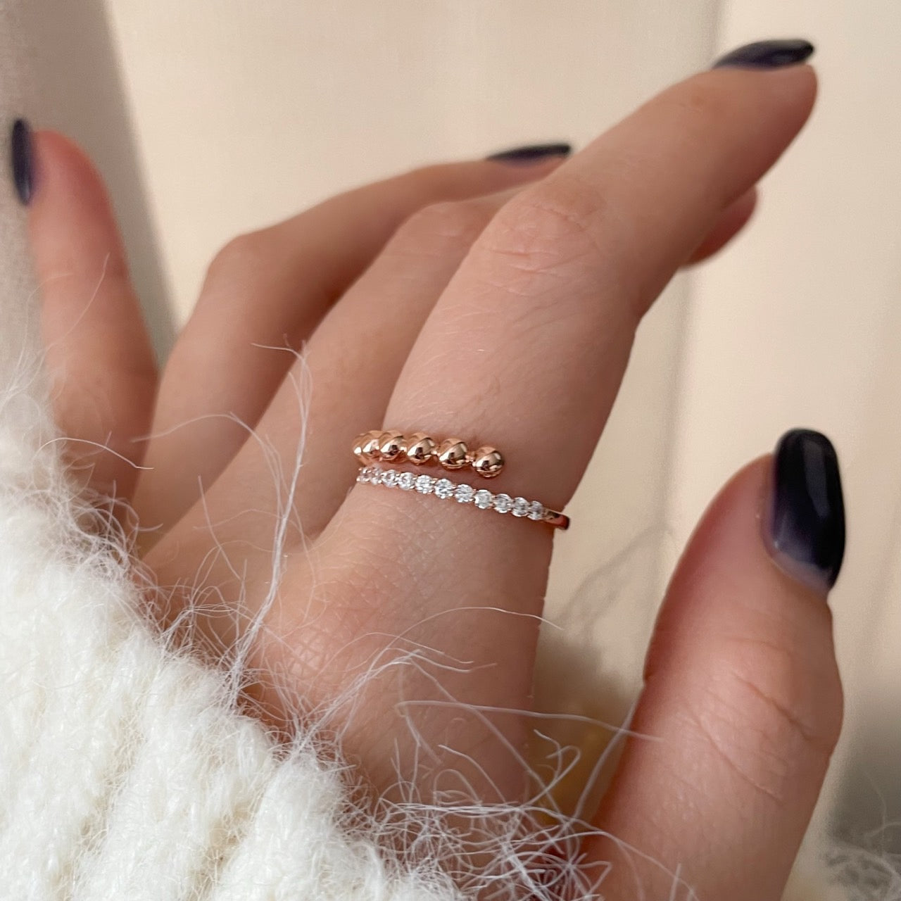 Bead Open Ring