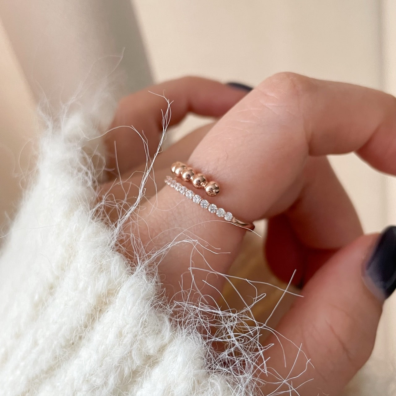 Bead Open Ring