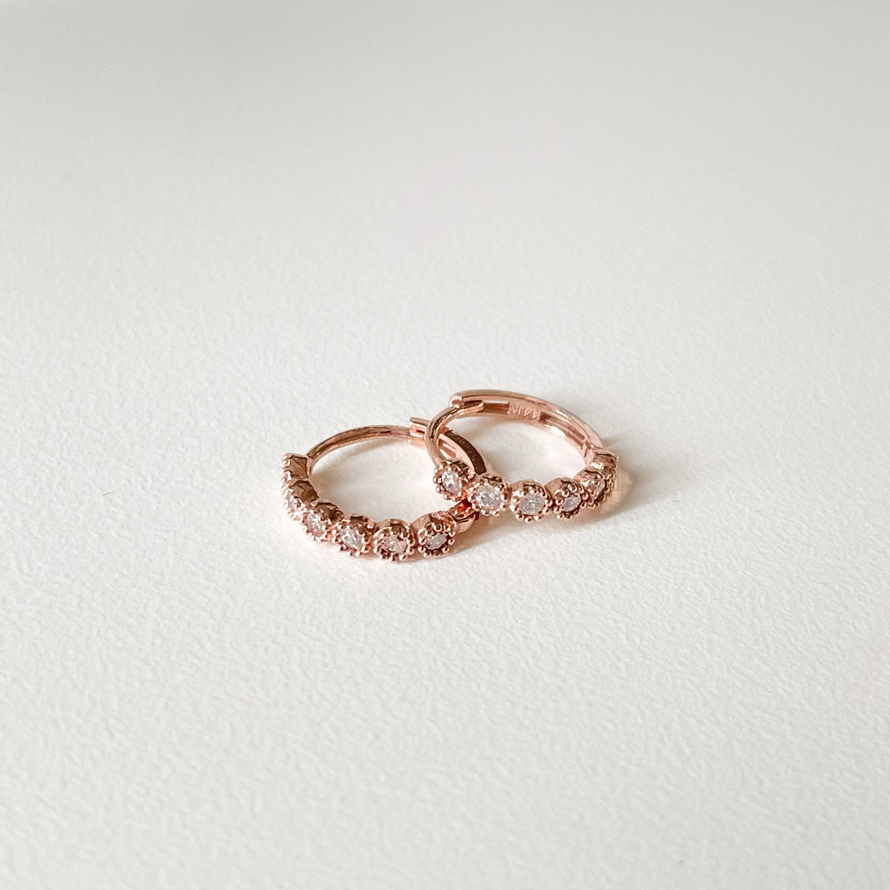 Flower Huggie Earrings