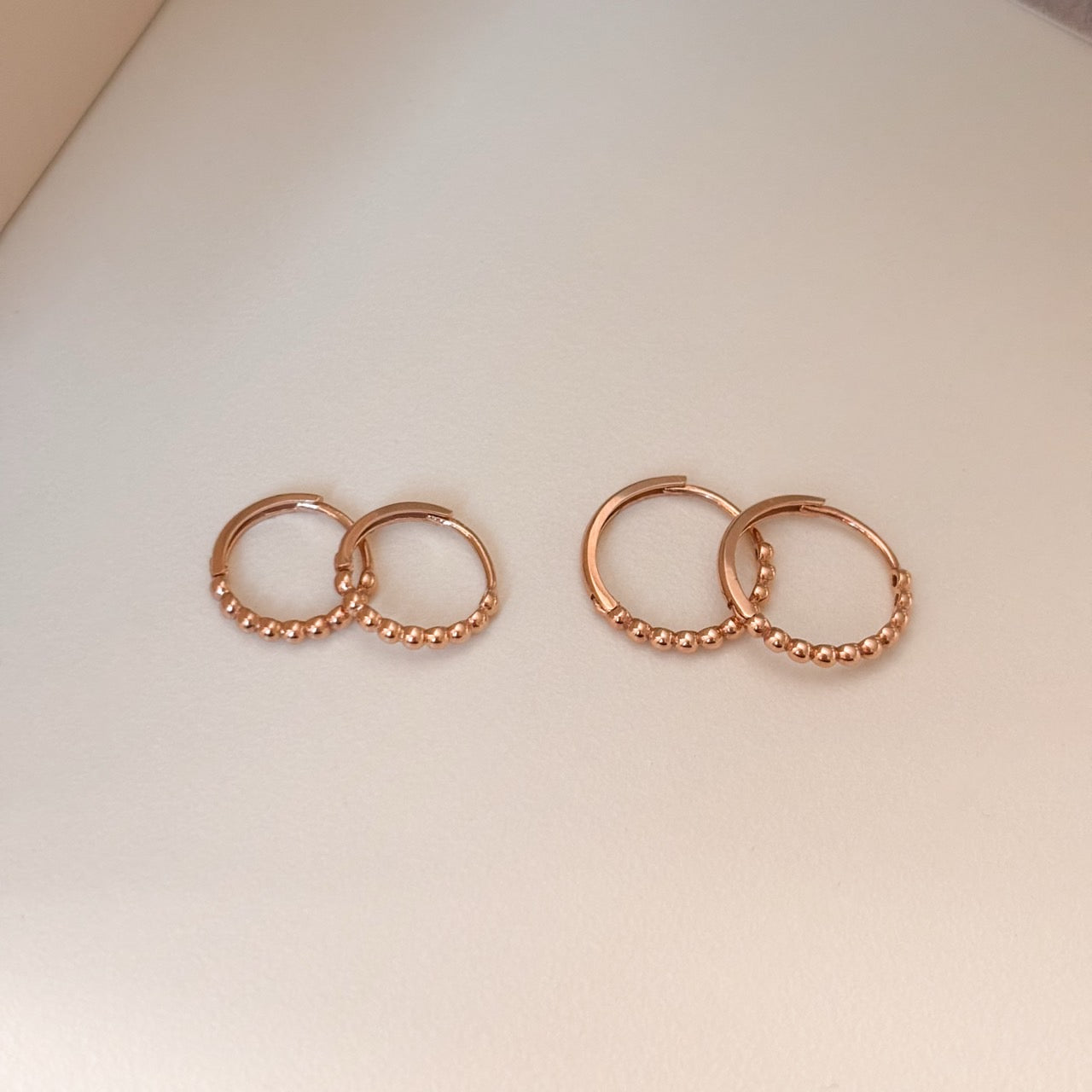 Beaded Huggie Earrings