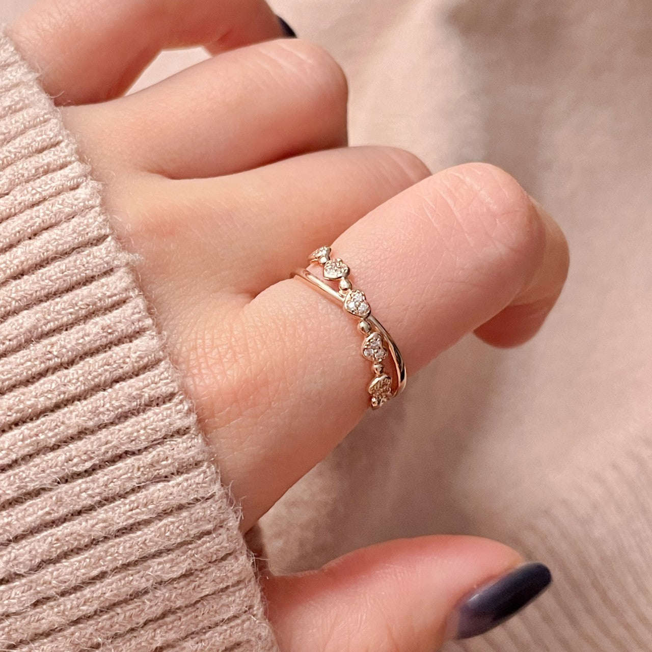 Heart Link Ring