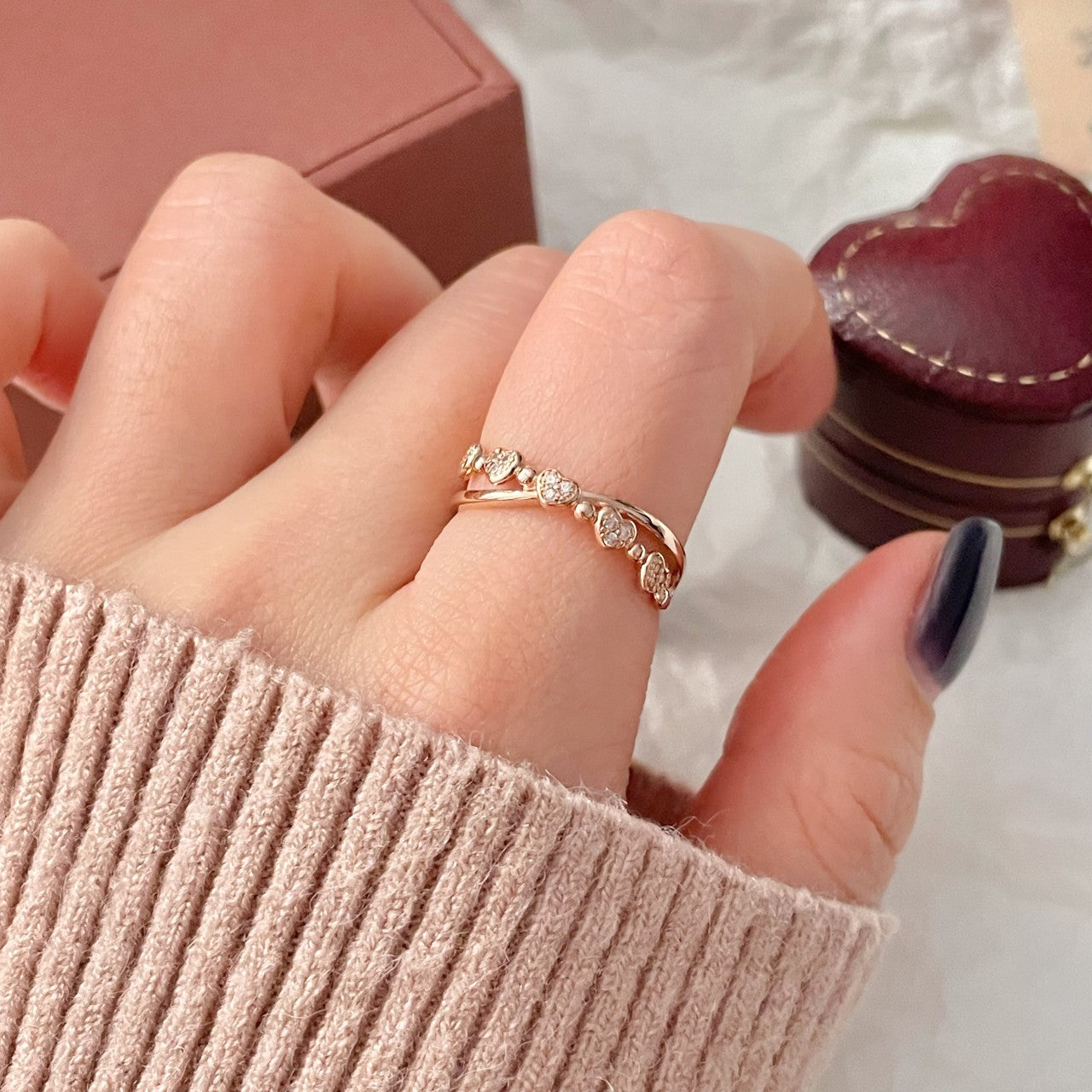 Heart Link Ring