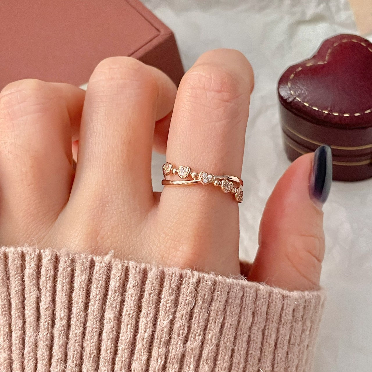 Heart Link Ring