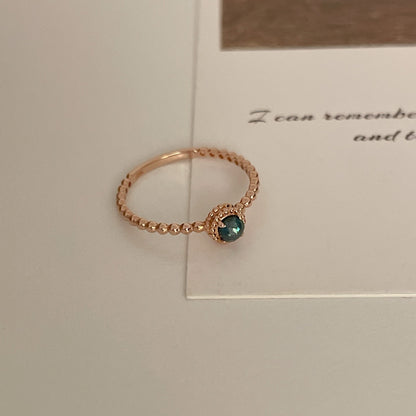 Blue Diamond Ring