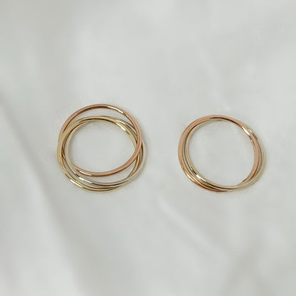 Tricolor Rolling Rings Set