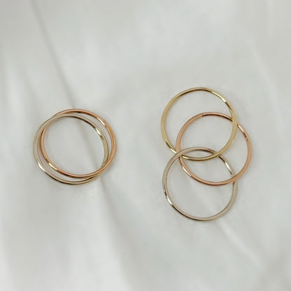 Tricolor Rolling Rings Set