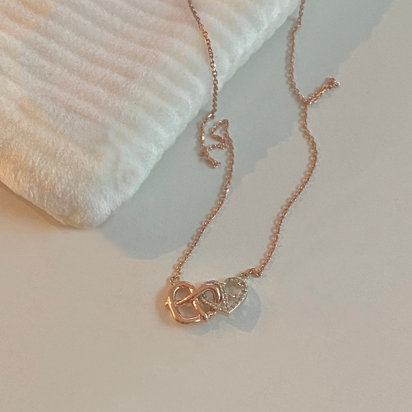 Heart Pretzel Necklace