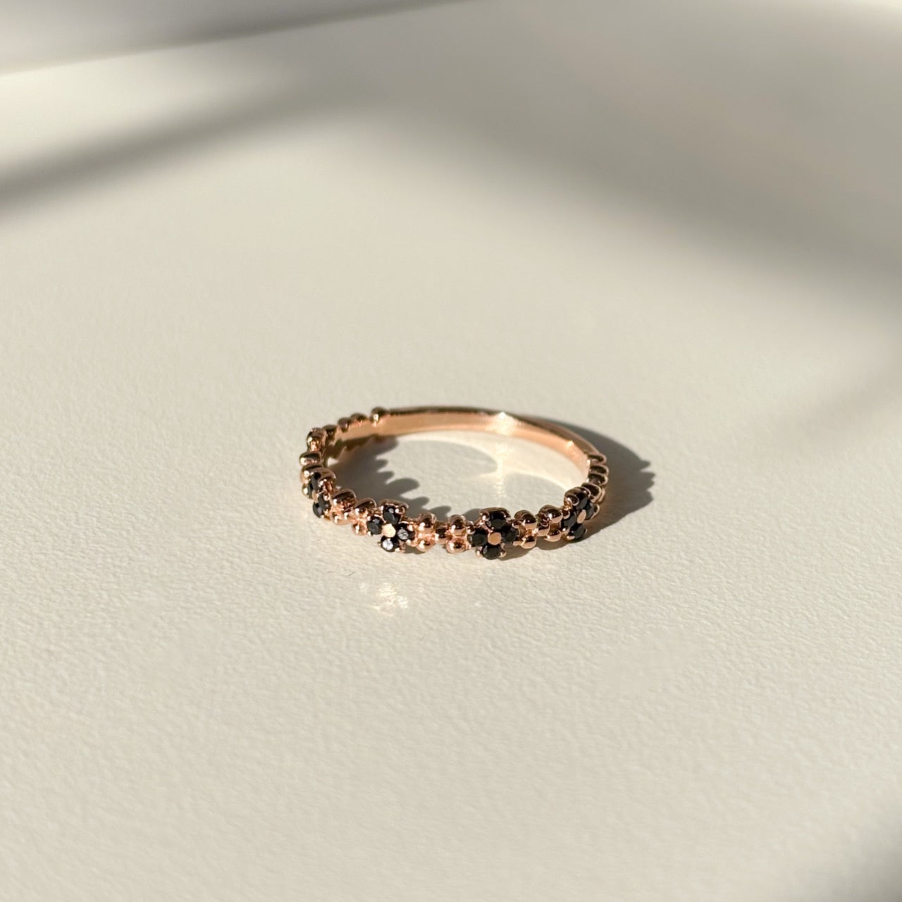 Black Flower Ring