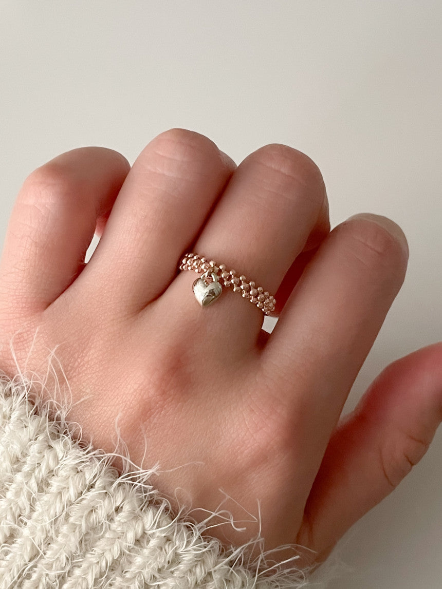 Heart Dangle Ring