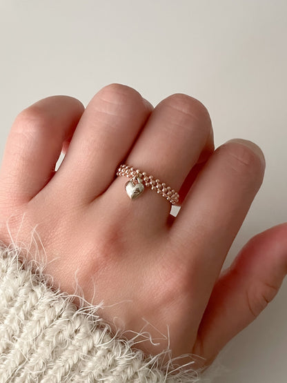 Heart Dangle Ring
