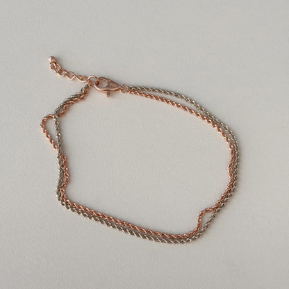 Two Row Chain Bracelet