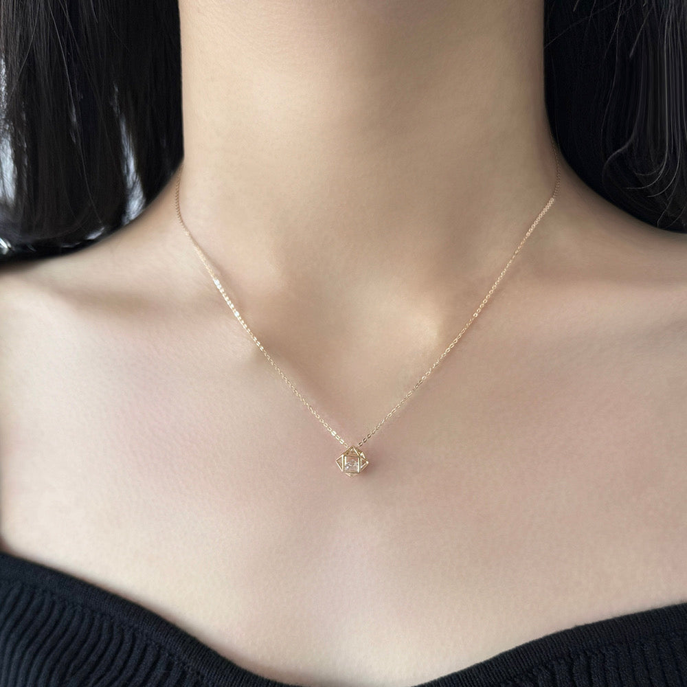 Framed Charm Necklcae