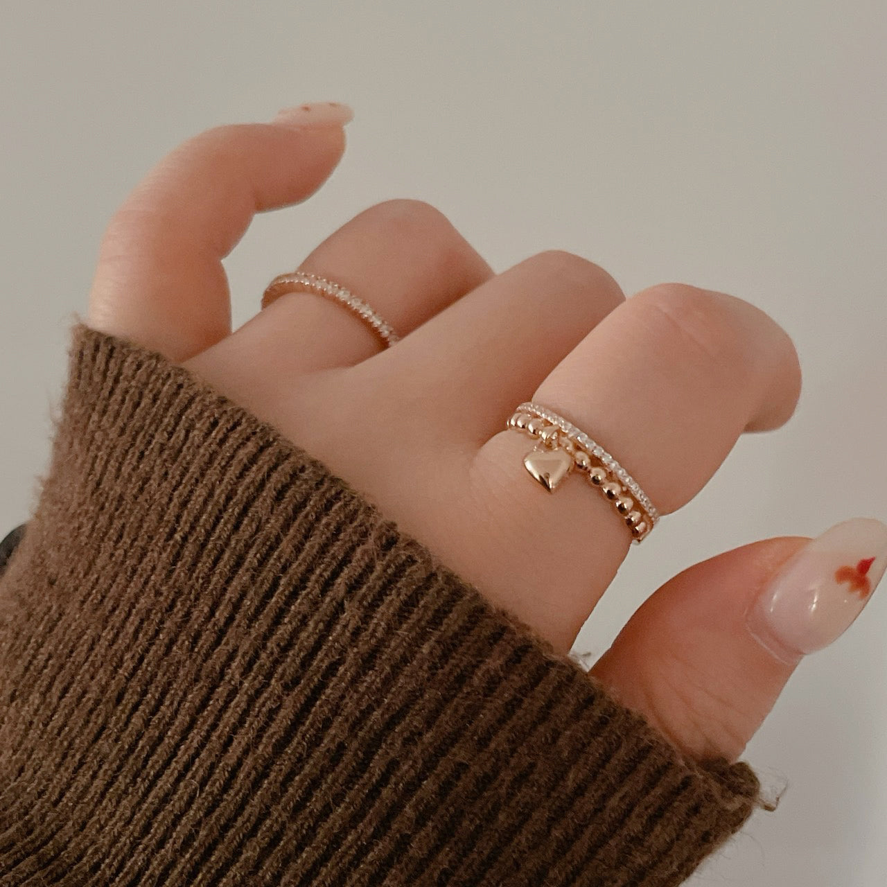 Heart Dangle Ring