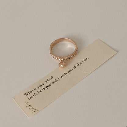 Heart Dangle Ring
