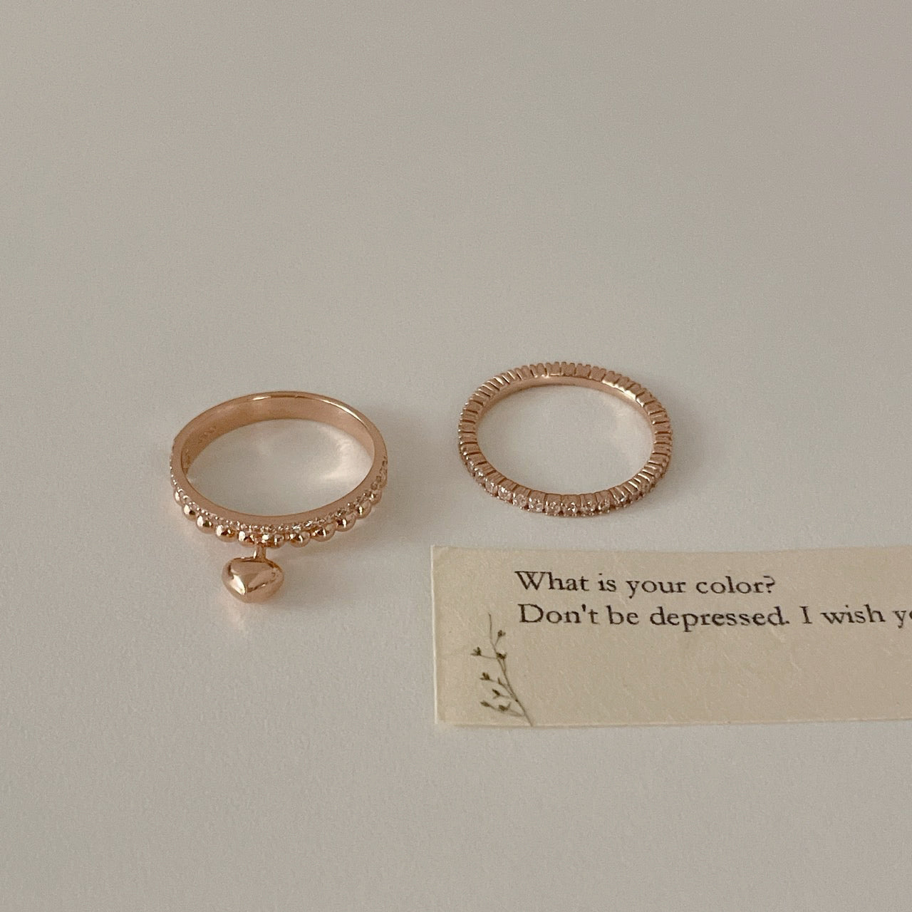 Heart Dangle Ring